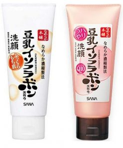 пенка для умывания и снятия макияжа увлажняющая sana soy milk moisture cleansing wash