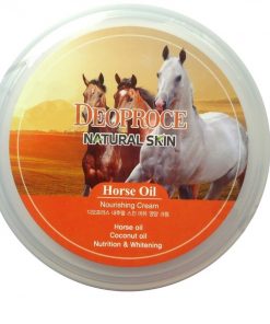 крем для лица и тела на основе лошадиного жира deoproce natural skin horse oil nourishing cream