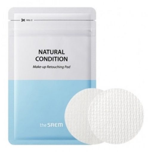 очищающие пады для лица the saem natural condition make-up retouching pad