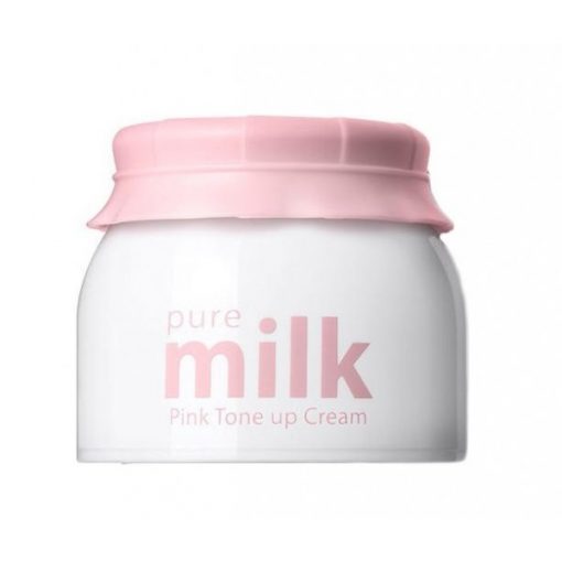 крем осветляющий the saem pure milk pink tone up cream