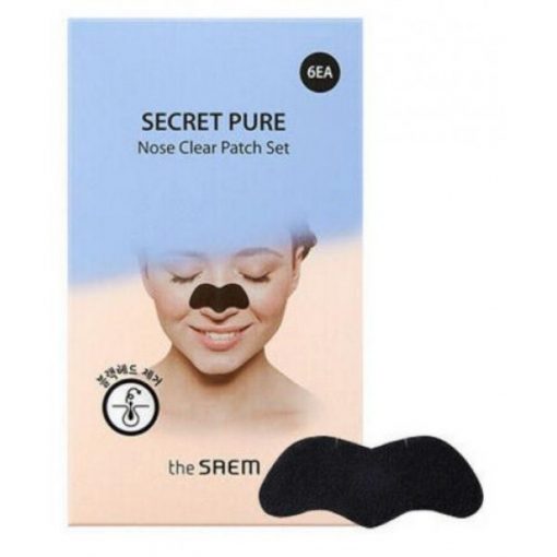 набор патчей для очищения кожи носа от черных точек the saem secret pure nose clear patch set