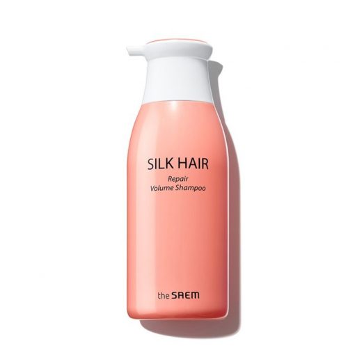 восстанавливающий шампунь для объёма волос the saem silk hair repair volume shampoo
