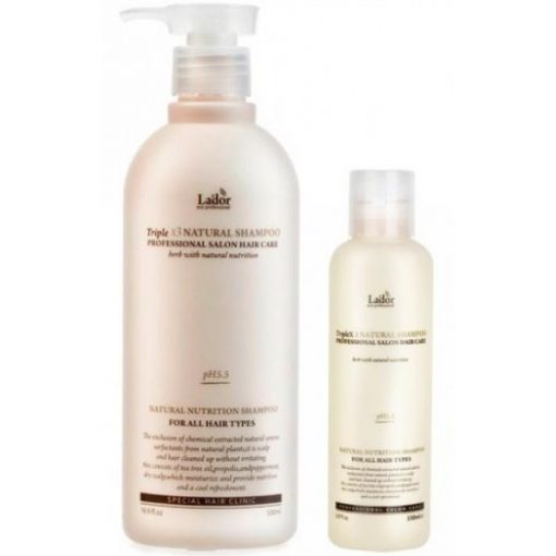 шампунь с натуральными ингредиентами la'dor triplex natural shampoo