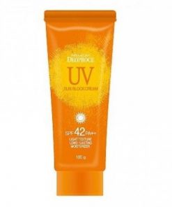 крем солнцезащитный для лица и тела deoproce uv sunblock cream spf42 pa++