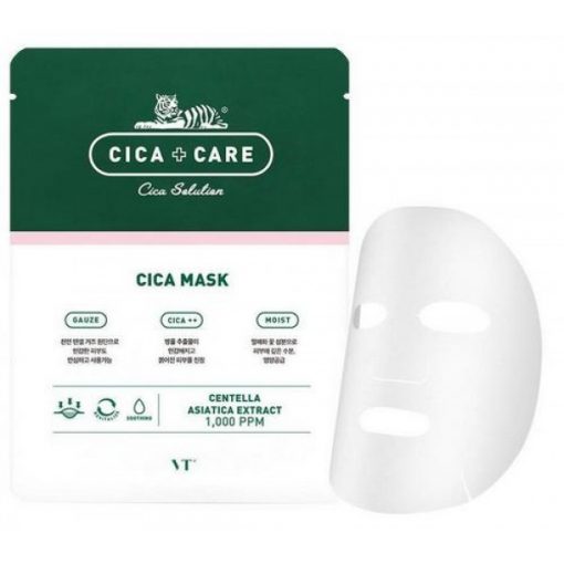 тканевая маска для лица с центеллой vt cosmetics cica mask pack