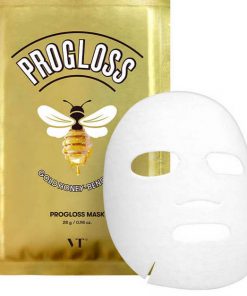 тканевая маска с золотом и прополисом vt cosmetics progloss mask